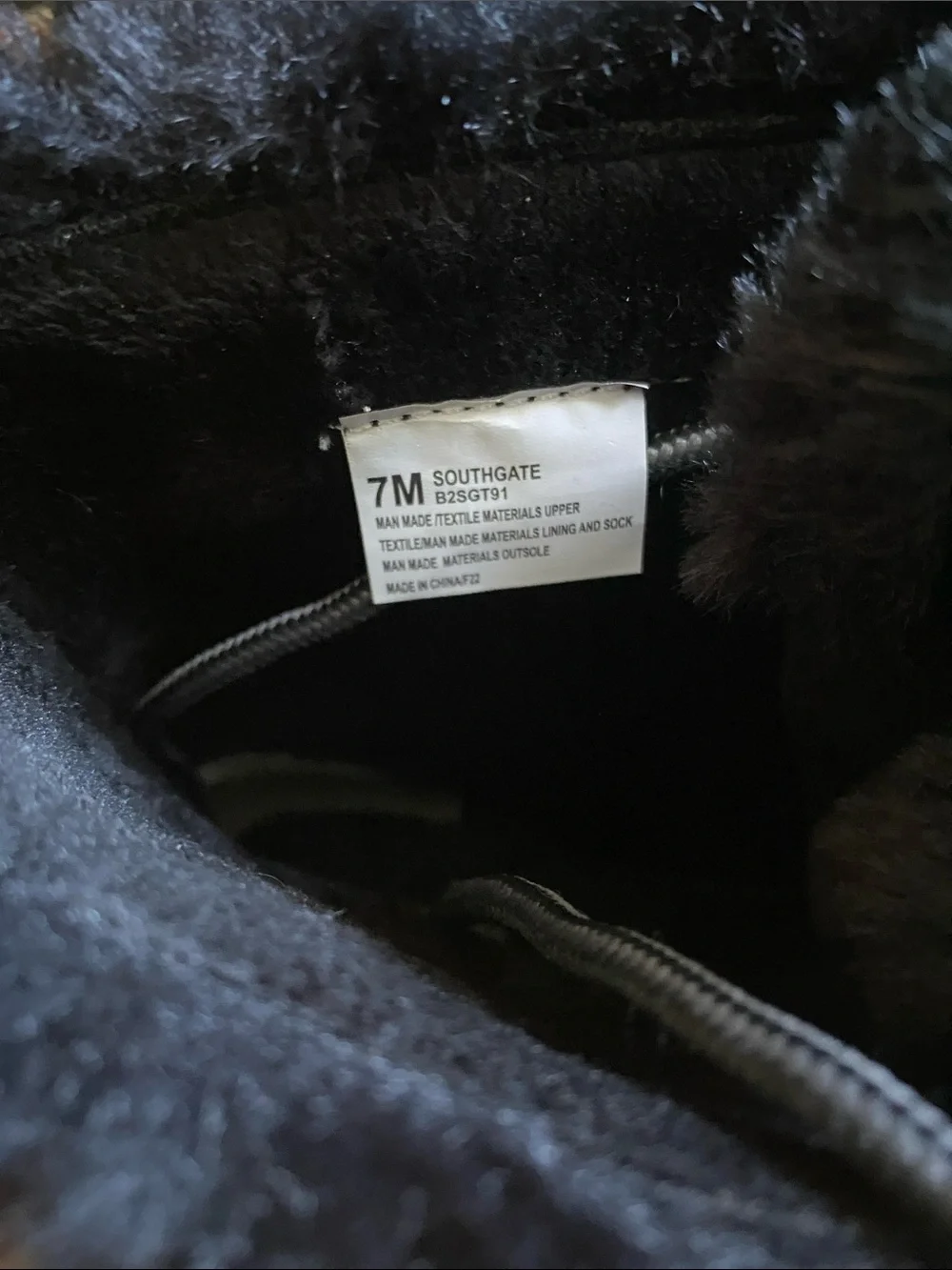 JBU Black Faux-Fur Winter & Rain Boots